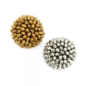 Bouton demie sphère pierres 03cm