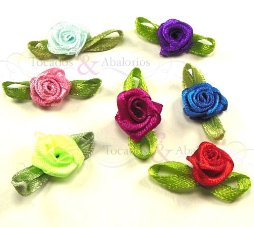Flores de tela 1.5 cm Flores de tela 1.5 cm