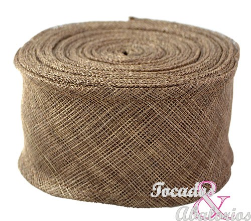 Cinta Sinamay Doble Capa, Doble pliegue, 7 CM Cinta Sinamay Doble Capa, Doble pliegue, 7 CM