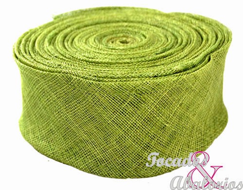 Cinta Sinamay Doble Capa, Doble pliegue, 7 CM Cinta Sinamay Doble Capa, Doble pliegue, 7 CM