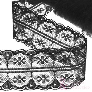 DENTELLE EN NYLON 3,5CM noir2