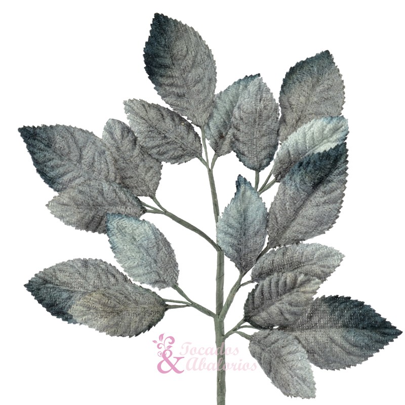 Ramillete Hojas terciopelo 20X12 CM Ramillete Hojas terciopelo 20X12 CM