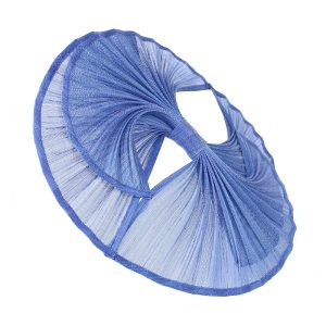 TRIPLE ÉVENTAIL SINAMAY SOIE bleu