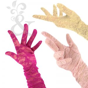 Guantes de encaje 45 cm