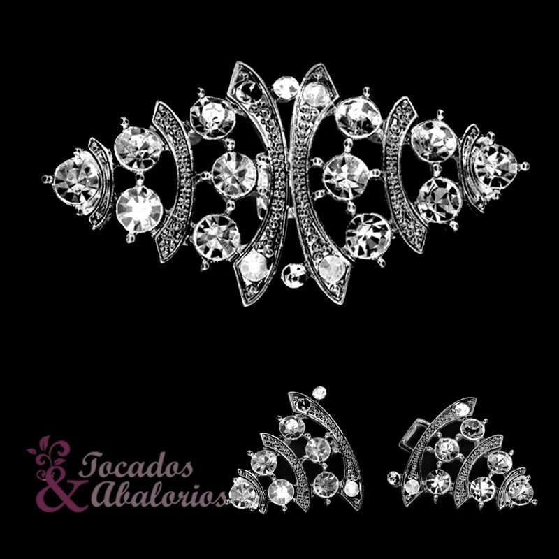 Broche metal-piedra Broche metal-piedra