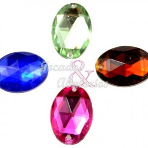Aplicacion oval acrilica