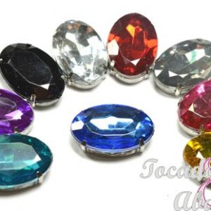 Aplicacion oval acrilica