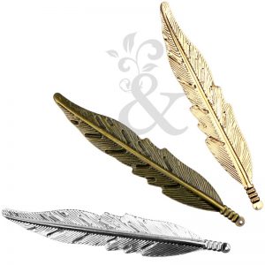 Pluma de latón 11x2 cm