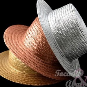 SOMBRERO CANOTIER METALIZADO