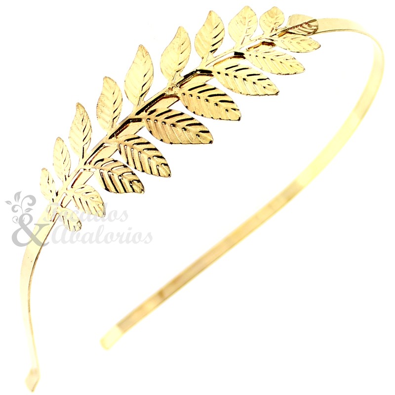 Diadema con rama de latón Diadema con rama de latón