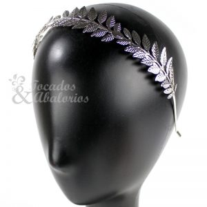 Diadema hojas de latón completa