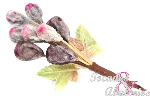 Ramillete 8 uvas terciopelo Ramillete 8 uvas terciopelo