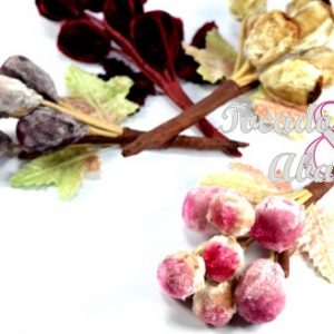 Ramillete 8 uvas terciopelo