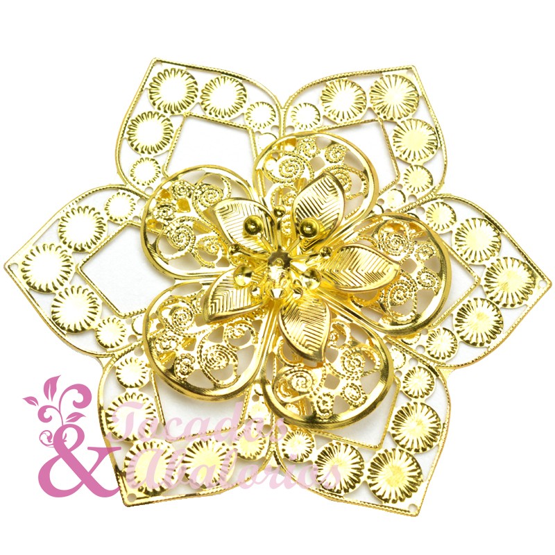 Flor Laton Estrella 10 CM Flor Laton Estrella 10 CM