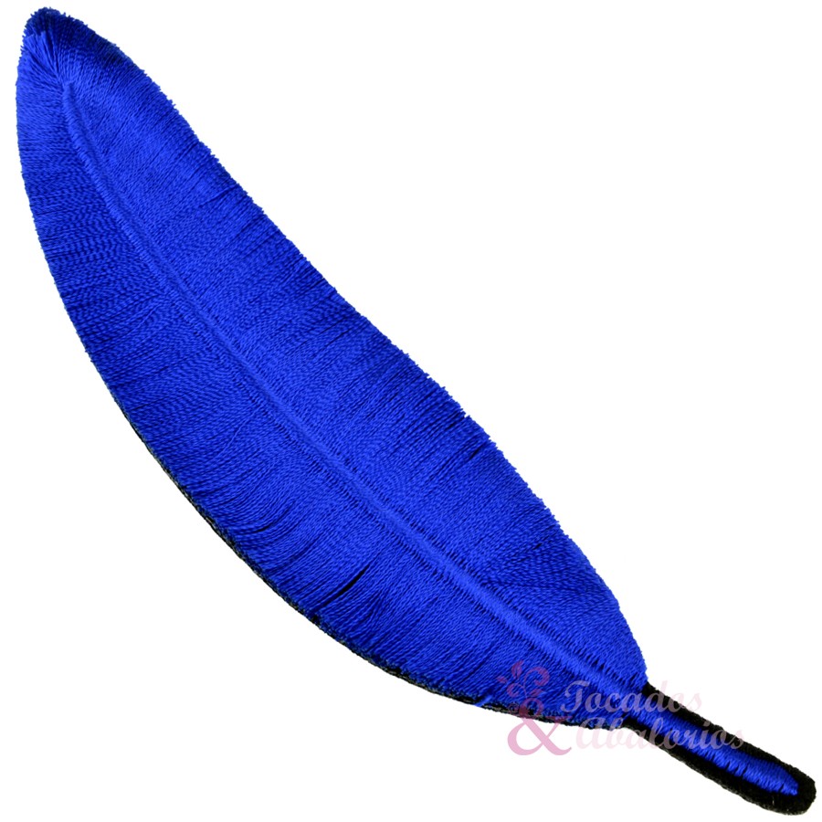 Pluma bordada 14CM. termoadhesiva Pluma bordada 14CM. termoadhesiva