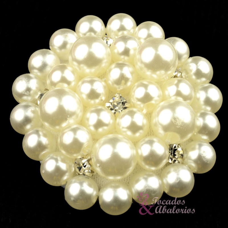 BOTON PERLAS Y STRASS BOTON PERLAS Y STRASS