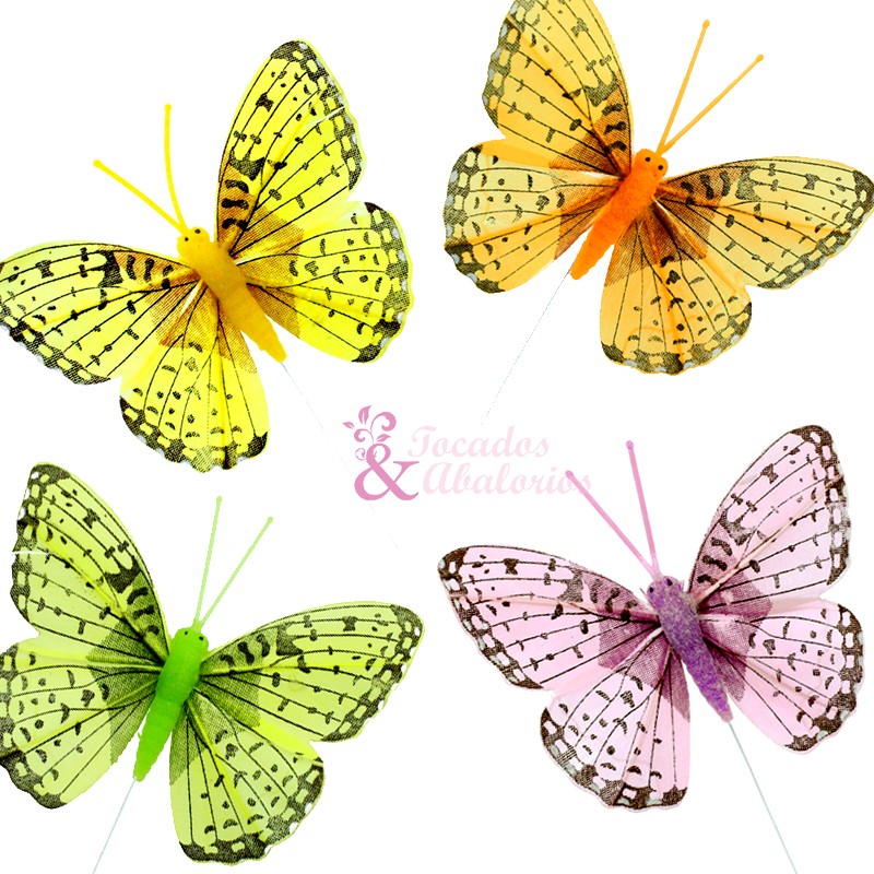 Mariposa plumas 8x6cm. Mariposa plumas 8x6cm.