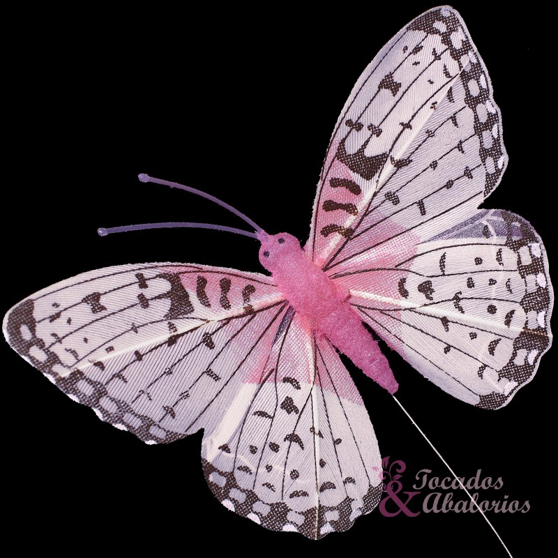 Mariposa plumas 8x6cm. Mariposa plumas 8x6cm.