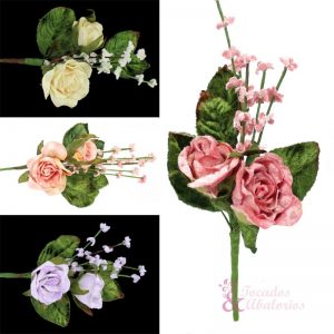 RAMILLETE ROSAS Y FLORECILLAS