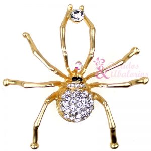 Broche araña Strass