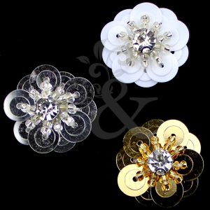 Flor paillete 2 cm