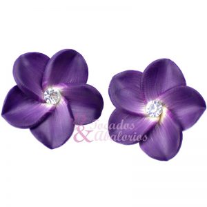 FLOR FIMO CON CRISTAL (2UD)
