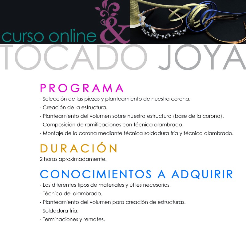 Curso online tocado joya Curso online tocado joya