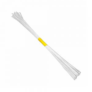 50g fil de fer fin recouvert blanc
