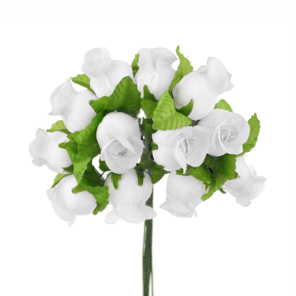 BOUQUET BOUTONS ROSE blanc BOUQUET BOUTONS ROSE blanc