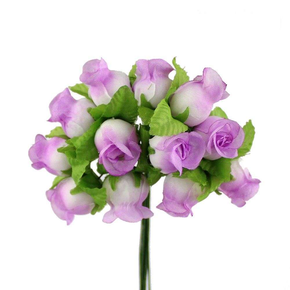 BOUQUET BOUTONS ROSE lilas BOUQUET BOUTONS ROSE lilas