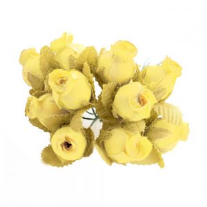 BOUQUET BOUTONS ROSE vanille