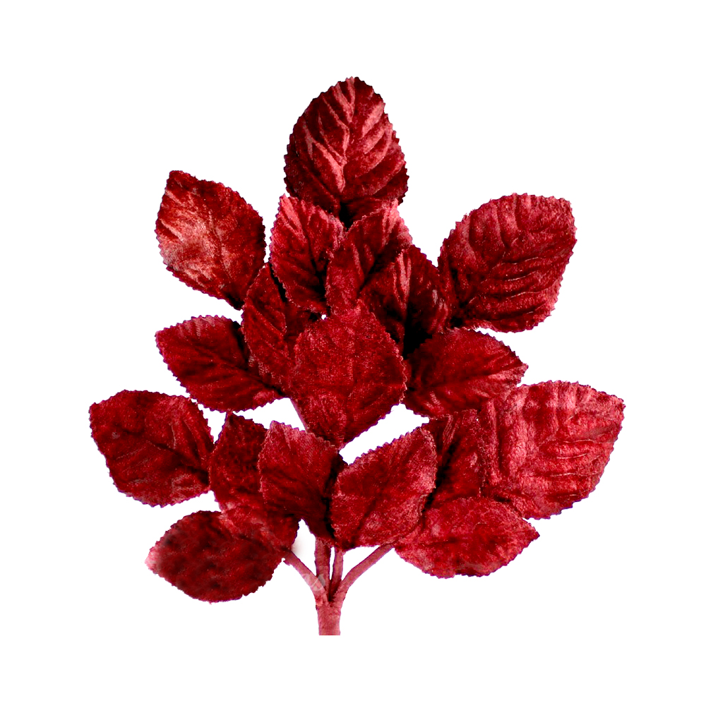 BOUQUET FEUILLES VELOURS 21CM vine BOUQUET FEUILLES VELOURS 21CM vine