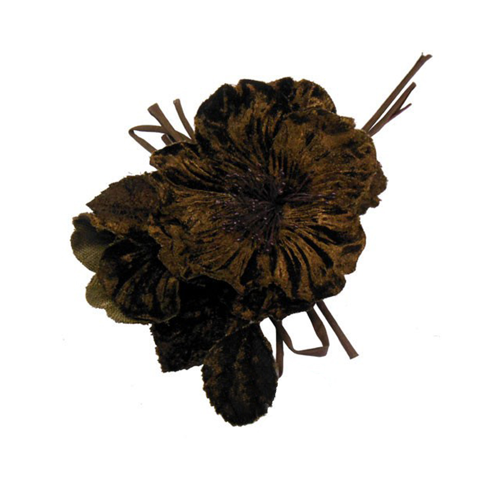 COQUELICOT VELOURS 17X12CM chocolat COQUELICOT VELOURS 17X12CM chocolat