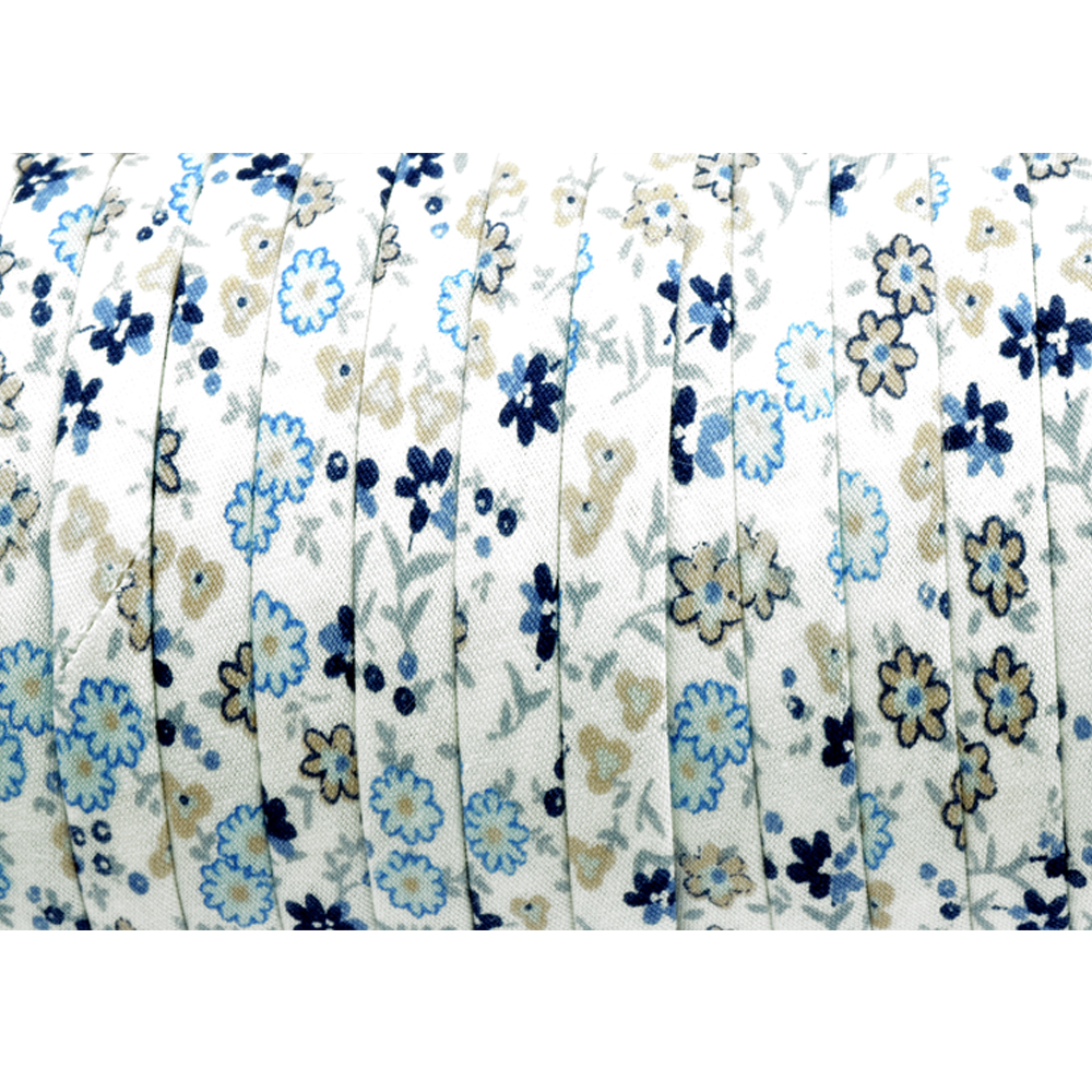 Cordon spaghetti coton pois 07mm bleumarin Cordon spaghetti coton pois 07mm bleumarin