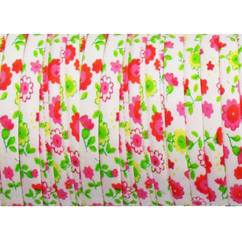 Cordon spaghetti coton pois 07mm fuchsia Cordon spaghetti coton pois 07mm fuchsia