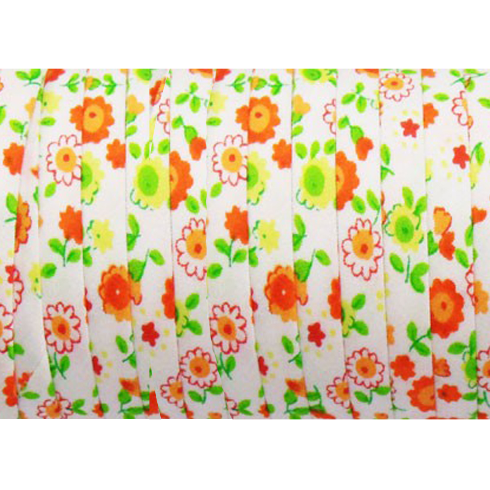 Cordon spaghetti coton pois 07mm orange Cordon spaghetti coton pois 07mm orange