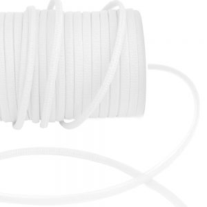 Cordon spaghetti organdi 07mm blanc