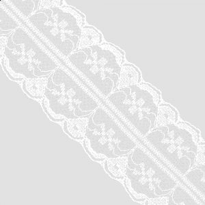 DENTELLE EN NYLON 3,5CM blanc