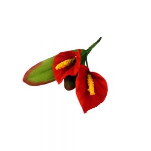 DOUBLE LYS 12X08CM rouge
