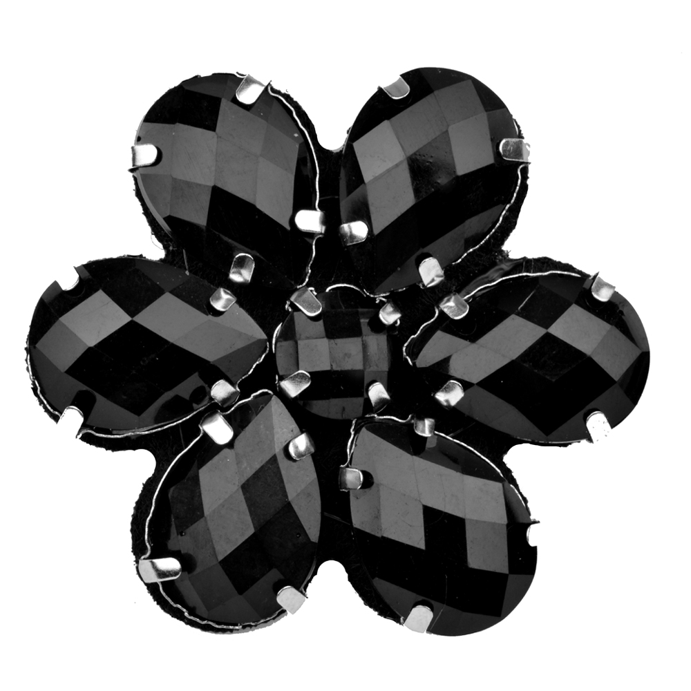 FLEUR PIERRE 4,5CM noir FLEUR PIERRE 4,5CM noir