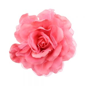 FLEUR TULLE ET VELOURS rose