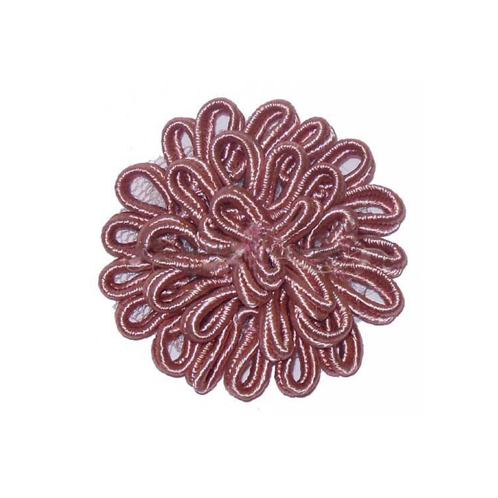 Flor termoadhesiva grande 6cm rosa nude Flor termoadhesiva grande 6cm rosa nude