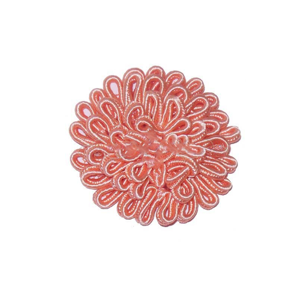 Flor termoadhesiva grande 6cm rosa palo Flor termoadhesiva grande 6cm rosa palo