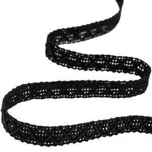 GALON DUERO RAYONNE 1,2CM noir