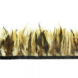 GALON PLUME COQ GRYZZLY 10CM