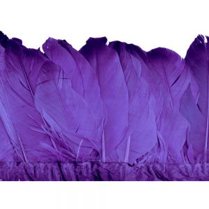 GALON PLUMES OIE 15CM indigo