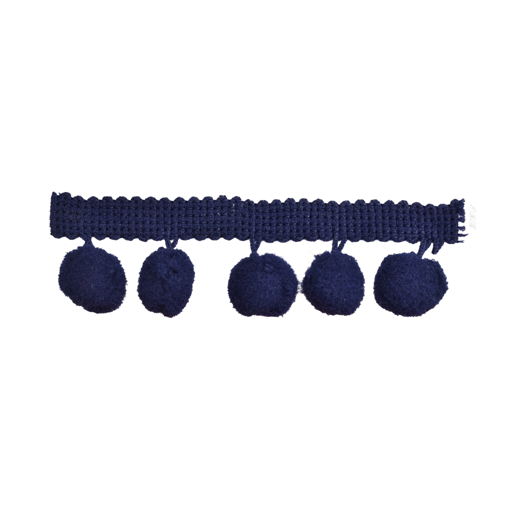 Galon pompons 1,5cm bleumarin Galon pompons 1,5cm bleumarin