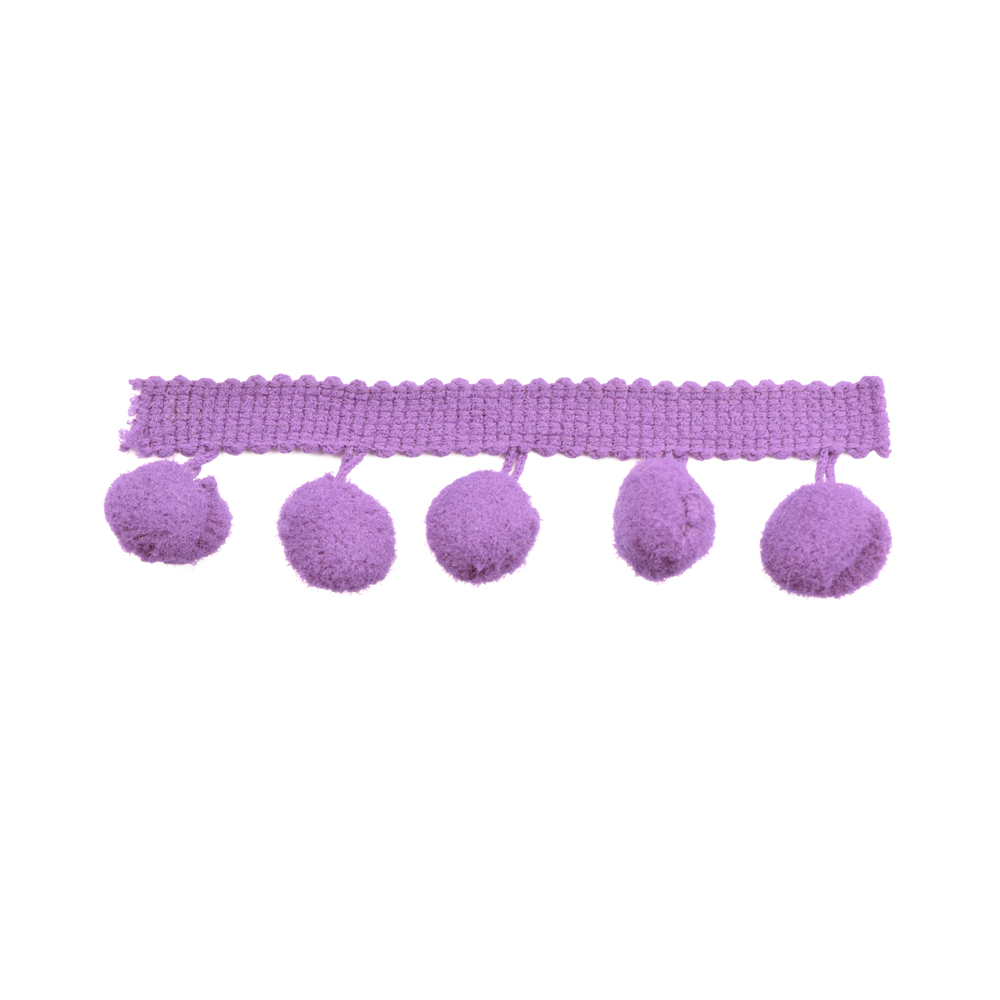 Galon pompons 1,5cm lilas Galon pompons 1,5cm lilas