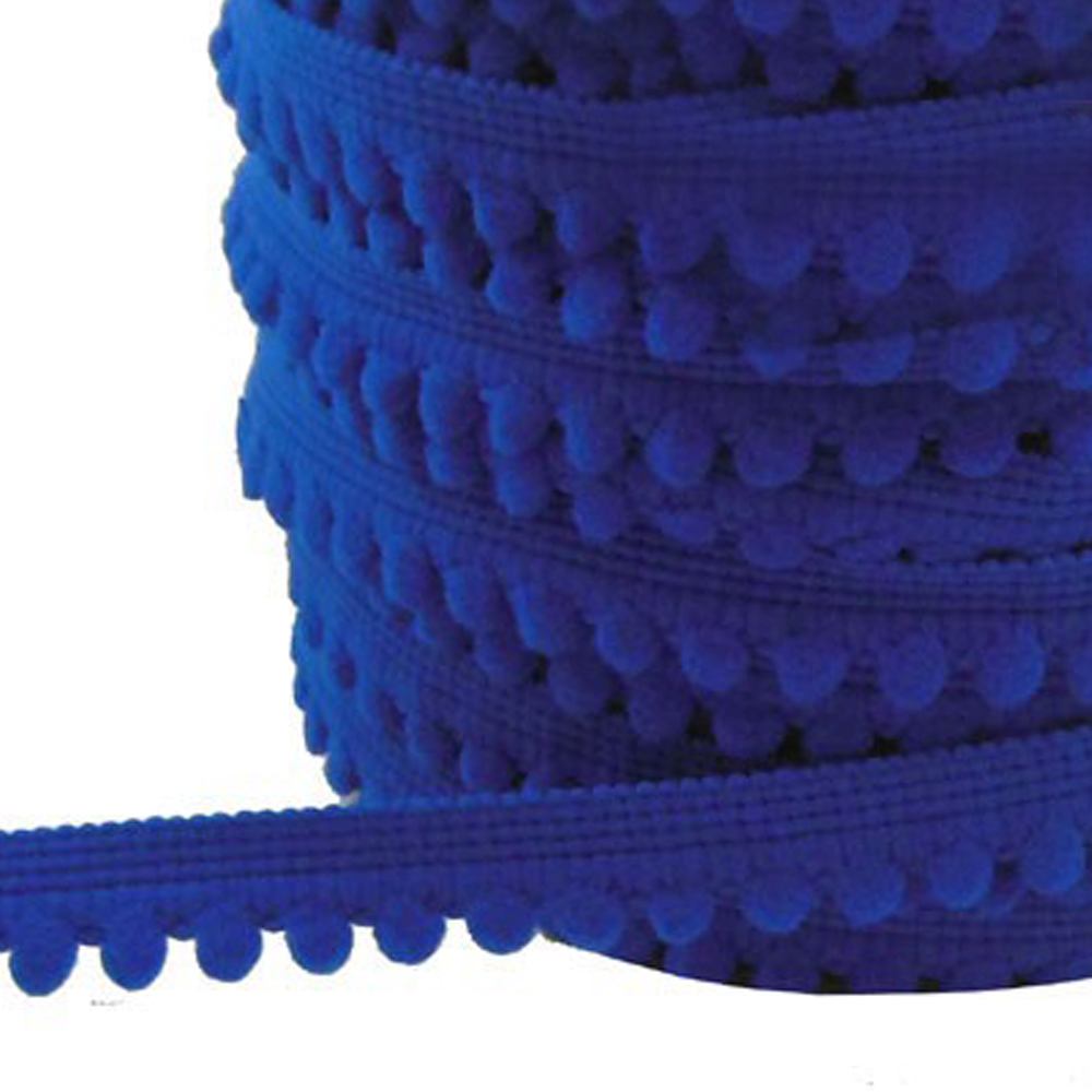 Galon pompons petits 1,2cm bleuklein Galon pompons petits 1,2cm bleuklein