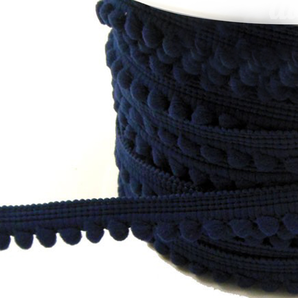 Galon pompons petits 1,2cm bleumarin Galon pompons petits 1,2cm bleumarin